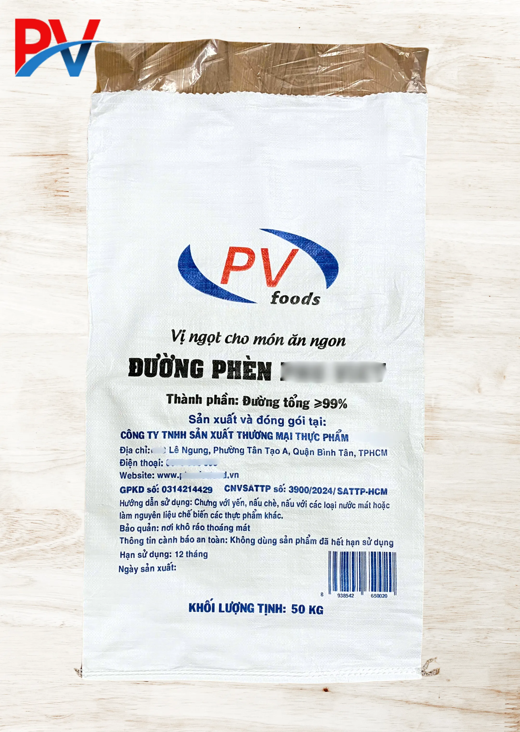 BAO BÌ PP DỆT TRẮNG ĐỰNG ĐƯỜNG PHÈN